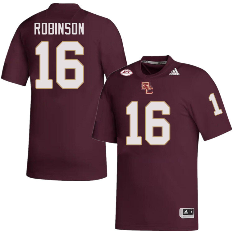 Jacobe Robinson Jersey,#16 Jacobe Robinson Boston College Eagles Football Jersey,Uniforms-Maroon